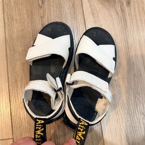 Dr. Martens Kids Black and White Sandals